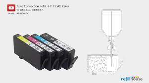 There are also advantages to refilling cartridges instead of using a converter—the most common way to fill pens with bottled ink. Hp How To Refill Hp 934 934xl 935xl Ink Cartridges Auto Convection Refill System Youtube