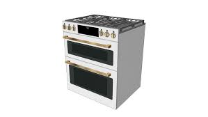 We are pleased to present the ge cafe series of appliances with restaurant inspired appearance and features for people who love to cook and entertain. Ge Cafe 30 Smart Slide In Front Control Dual Fuel Double Oven Range With Convection Matte Whit 3d Warehouse