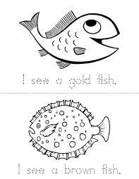 Under The Sea Mini Book Mini Books Coloring Books Rainbow Fish