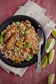 Asian Chicken Fried Rice With Brown Rice Recipe Chicken Fried Rice Fried Chicken Strips Asian Chicken