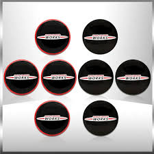 4PCS 56mm JCW John Cooper Works Logo Car Wheel Center Hub Cap Rim Refit  Badge Cover For Mini Coopers Clubman R56 R52 F55 F56 R60
