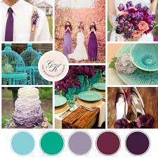 Countryside Purple Turquoise Wedding Inspiration Board Purple Turquoise Wedding Turquoise Wedding Wedding Color Schemes Purple