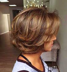 Some gorgeous short layered hairstyles with caramel streaks. Short Layered Hairstyles For Thick Hair Short Hairstyles Haircuts 2019 2020