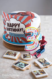 See more ideas about cupcake cakes, cake decorating, cake. Spiderman Themed Healthy Coconut Date Cake Dani S Cookings