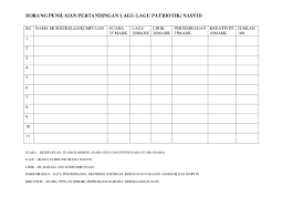 I decided to give myself. Borang Lagu Patriotik