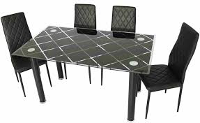 This crystal clear glass mat allows flooring to shine through, while offering ultra. China Modern Simple Design 140cm Dining Table Set Tempered Glass Dining Table Suited For 4pcs Chairs China Dining Table Glass Top Table