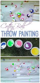 Cotton Ball Painting Art Activities For Kids Art For Kids Art Activities