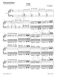 Fade Alan Walker Free Piano Sheet Music Piano Chords