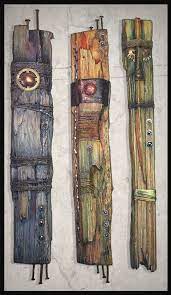 Indigo Lighting Is A Mixed Media Fine Art And Rings Firm In Ca Art Driftwood Art Medium Art