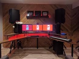 Https Ift Tt 2h77fvf Built Gaming And Music Production Station Gaming Computer Table Home Office Setup Computer Desk Setup
