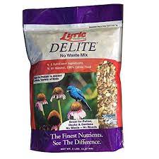 Lyric Delite High Protein No Waste Mix Bird Food 5 Lb Bag Wild Bird Food Bird Food Edible Food
