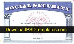Social Security Card Template Ssn Editable Psd Software Card Templates Free Social Security Card Card Template