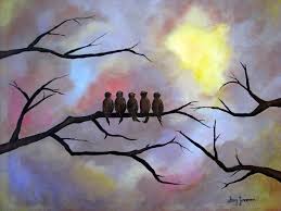 Easy Bird Paintings On Canvas For Beginners Easy Bird Paintings On Canvas For Beginners Google Search Bird Paintings On Canvas Birds Painting Friendship Paintings