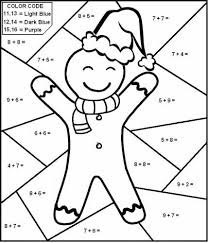 Coloring Worksheets Christmas Math Worksheets Math Coloring Kids Math Worksheets