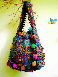 Bayan Renkli Orgu Canta Modeli Crochet Handbags Crochet Bag Knitted Bags