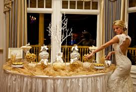 Blue And Gold Buffet Table Novocom Top