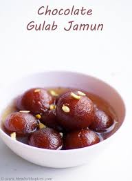 Chocolate Stuffed Gulab Jamun Recipe With Instant Mix Without Khoya Recipe Indian Dessert Recipes Gulab Jamun Easy Indian Dessert Recipes