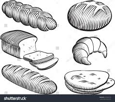 Old Fashioned Etched Style Illustration Of Various Styles Of Bread Includes Challah Pan Loaf Sliced Baguette Bou Illustration Bread Icon Amazing Drawings