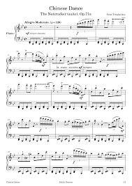This is the perfect introduction to the nutcracker! Chinese Dance The Nutcracker Suite Peter Tchaikovsky Sheet Music For Piano Solo Musescore Com