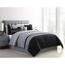 Black And Grey Comforter Set Full Shop By Brand Comforter Sets Bedding Sets Grey Comforter Sets