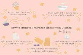 Apply vodka to a clean cloth and wipe it all over the affected area. How To Remove Excessive Perfume Odors From Clothes