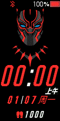 Search, discover and share your favorite black panther gifs. Black Panther Red Accent By Aliveasif Xiaomi Mi Band 4 Amazfit Zepp Xiaomi Haylou Honor Huawei Watch Faces Catalog