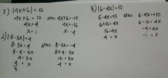 Himpunan penyelesaian dari persamaan 3x a. Contoh Soal Nilai X Yang Memenuhi Persamaan Nilai Mutlak Masnurul