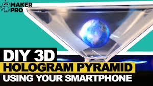 How to make 2d hologram (jelly fish appeared) | diy hologram projector this video is about how to make then this diy tutorial is for you which will let you turn your phone into a hologram projector! How To Make A 3d Hologram Pyramid For Your Smartphone Custom Maker Pro