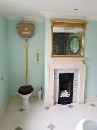 Fancy gold border painted on a kohler devonshire. Chadder Co Luxury On Twitter Bespoke Blenheim Toilet Cistern Tank In Painted Finish Here We Have Finished The Crest And Name In Royal Gold Gold Plated Fittings And Pipe Have Been