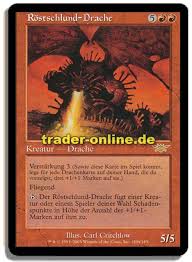 Nicht weniger als zehn drachen verteilen sich hier auf deck und sideboard, und dazu kommen noch einmal acht andere. Rostschlund Drache Trader Online De Magic Yu Gi Oh Trading Card Online Shop Fur Einzelkarten Booster Und Zubehor