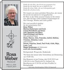 Rosa weber (bar) politico austriaco (it); Traueranzeigen Von Rosa Weber Trauer In Thueringen De