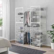 Shoe rails, trouser hangers and deep wire baskets will store your clothes. Jonaxel Frame Wire Baskets Clothes Rails 142 178x51x173 Cm Find It Here Ikea