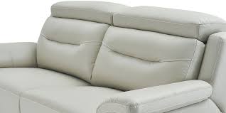 Lit rabattable avec 2 moteurs électriques pouvant soulever des matelas de + de 60 kg. Canape Relaxation Electrique 2 Places En Cuir Gris Perle Serena
