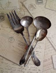 Vintage Tarnished Silverplate Serving By Avintageobsession On Etsy Vintage Cutlery Silver Cutlery Vintage Silverware