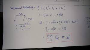 Maybe you would like to learn more about one of these? Sebuah Kerucut Terpancung Memiliki Diameter Alas 20 Cm Panjang Apotemanya 30 Cm Dan Diameter Brainly Co Id