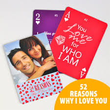 When i was looking at other examples i saw examples of both handwritten and printed. 52 Reasons Why I Love You Playing Cards Custom Back