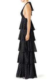 Black Dotted Isabel Gown By Jill Jill Stuart New Years Eve Dresses Eve Dresses Dresses