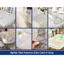 Dining table cover pad are simply perfect for any busy home. Clear Plastic Tablecloths Furniture Dining Room Table Protector Thick Protective Desk Cover Pvc Vinyl Tabletop Protection Pad Easy Clean Polyester Wipeable Waterproof Plastic Cloths 42 X 60 Inch Home Textiles Home Urbytus Com