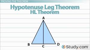 Two right triangles are congruent if the corresponding hypotenuse and a pair of corresponding legs are congruent. The Hl Hypotenuse Leg Theorem Definition Proof Examples Video Lesson Transcript Study Com
