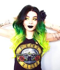 Black And Yellow Hair 23 Visually Stimulating Cotton Candy Hair Color Ideas Color Cottoncandy Hair Ideas Pastel Green Hair Hair Styles Shoulder Hair