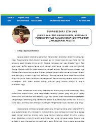 Proses belajar berlangsung atas kemauan sendiri, tujuan yang harus dicapai pun ditentukan oleh sasaran sendiri. Pdf Sikap Sarjana Profesional Menggali Potensi Diri Untuk Tujuan Hidup Motivasi Diri Dan Befikir Positif Muhammad Abdul Hanif Academia Edu