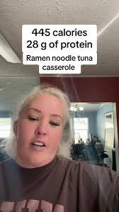 Making a meal at a Ramen noodles with tuna and cream of chicken. The o...