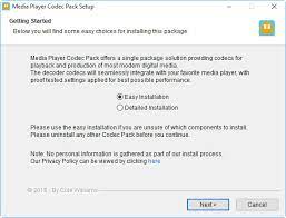 The package is simple to install. Media Player Codec Pack For Microsoft Windows