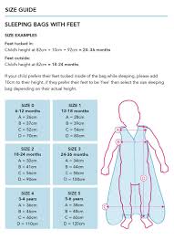 Baby Sleeping Bag Size Guide Baby Sleeping Bag Pattern