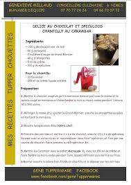 Delice Au Chocolat Et Speculoos Chantilly Au Carambar Recette Tupperware Recette Tuperware Tupperware