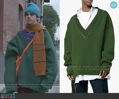 4.3 out of 5 stars 1,785. Wornontv Fraser S Green Oversized V Neck Sweater On We Are Who We Are Jack Dylan Grazer Clothes And Wardrobe From Tv