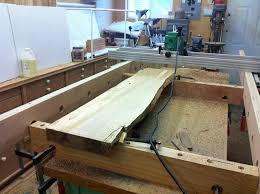 If you're like me, you can't justify buying a wide planer or sander for the few times you need it. Slab Leveling Router Sled Canadian Woodworking And Home Improvement Forum