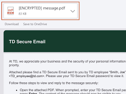 Td Secure Email Td Canada Trust