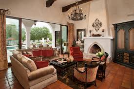 The room of the great vase in the western wing features the 2.57 m (8.4 ft) high kolyvan vase, weighing 19 t (42,000 lb), made of jasper in 1843 and installed before the walls were erected. Spanish Colonial Remodel Mediterranean Living Room Phoenix By Matthew Thomas Architecture Llc Houzz