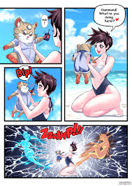 Tracer x Widow BodySwap porn comic Rule 34